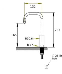 single-boiling-water-tap-measurements
